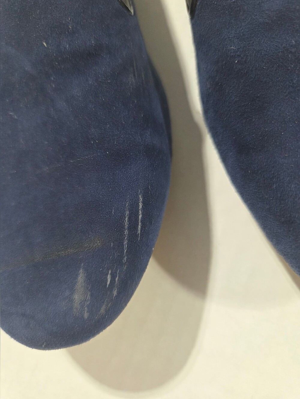 Women’s Navy Suede Slip-On Loafers - Picture 7 of 7